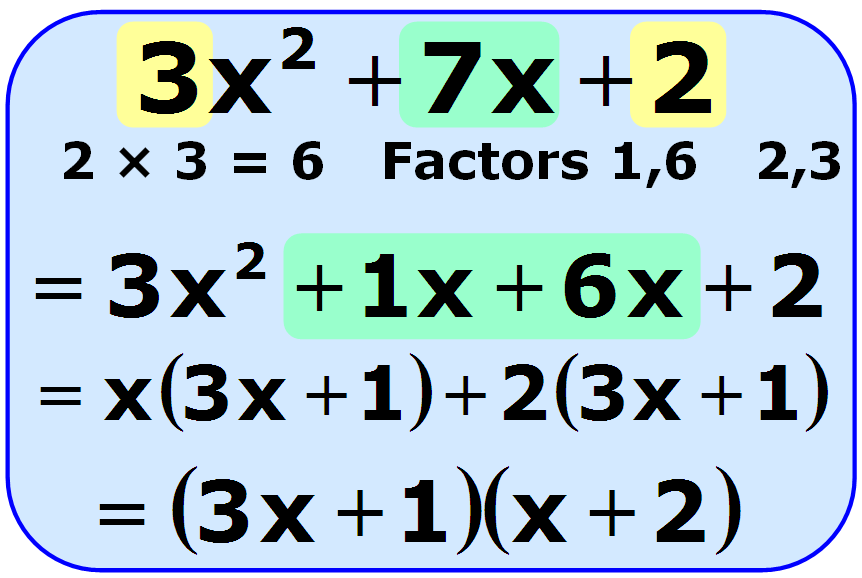 problem solving with factorising
