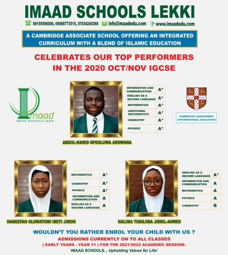 Imaad Latest IGCSE Ambassadors